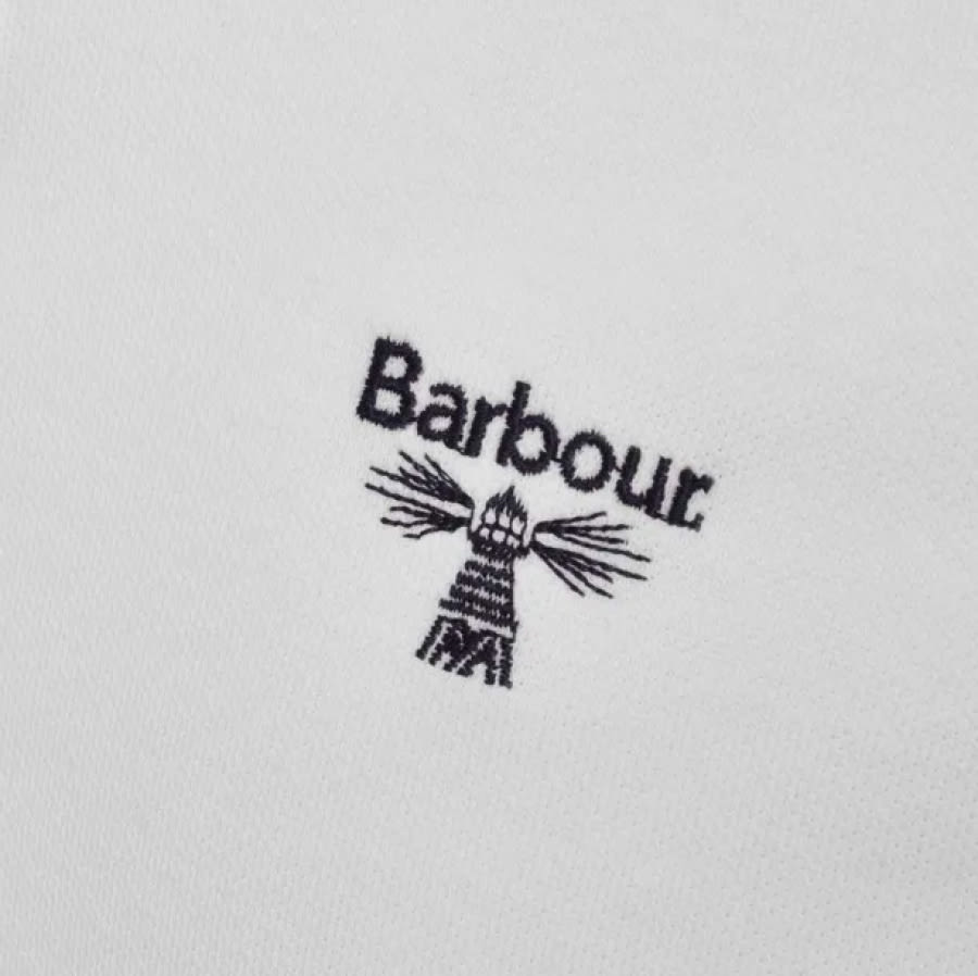 Alternative Image for ProductBarbour Beacon Short Sleeved Polo T Shirt White3